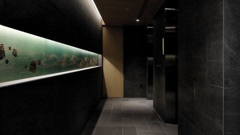 Interior entrance