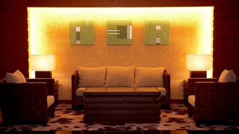 Interior entrance
