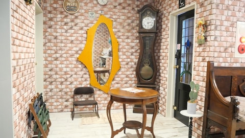 Interior entrance