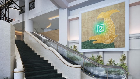 Interior entrance