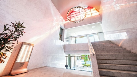 Interior entrance