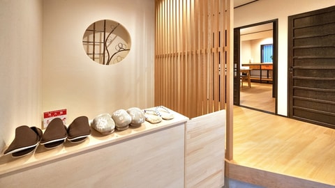 Interior entrance