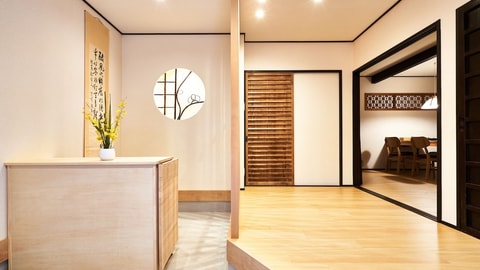 Interior entrance