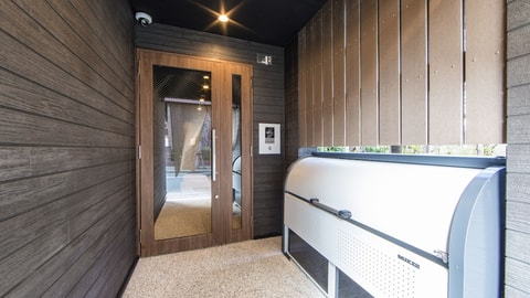 Interior entrance