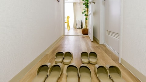 Interior entrance