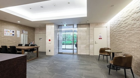 Interior entrance