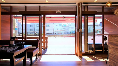 Interior entrance