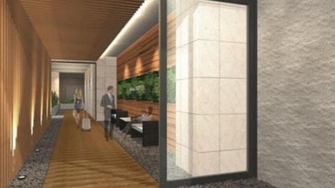 Interior entrance