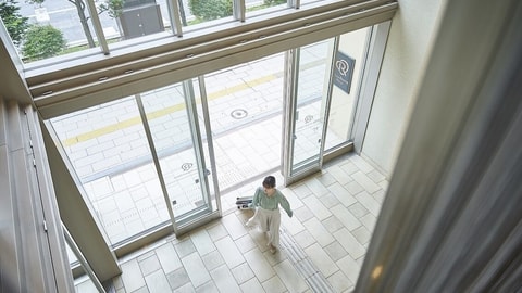 Interior entrance