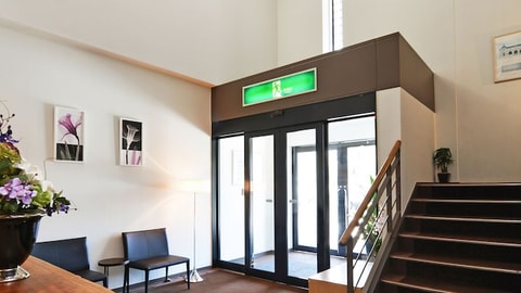 Interior entrance