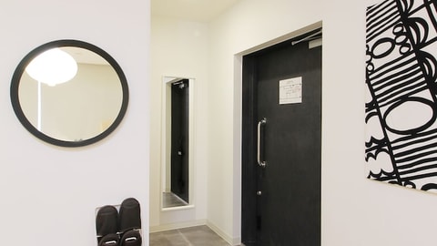 Interior entrance