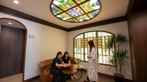 Interior entrance