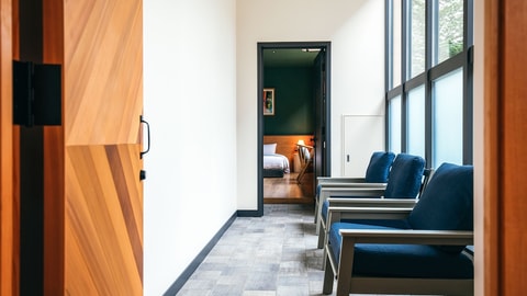 Interior entrance