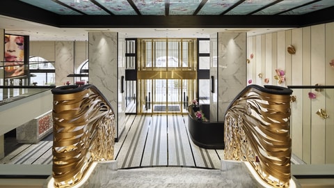 Interior entrance