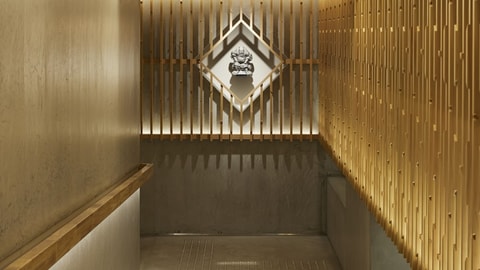 Interior entrance