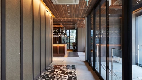 Interior entrance