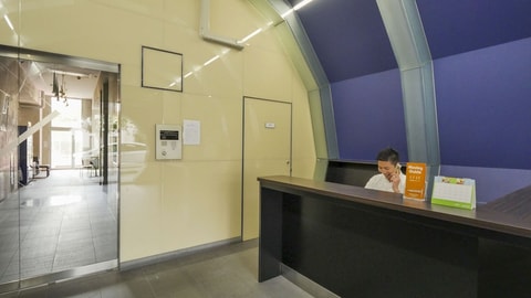 Interior entrance
