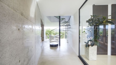 Interior entrance