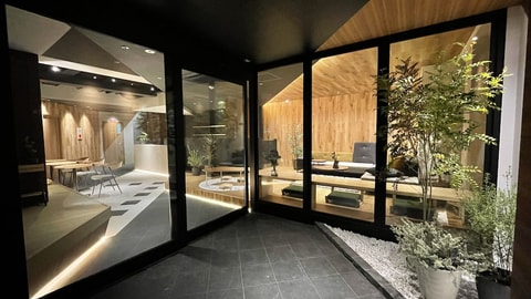 Interior entrance