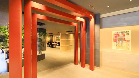 Interior entrance