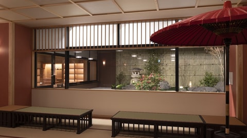 Interior entrance