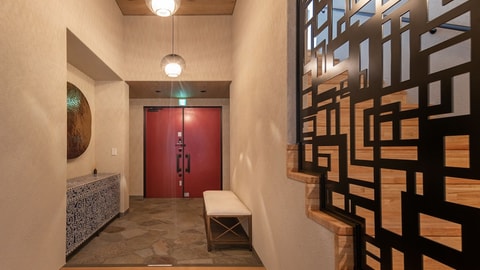 Interior entrance