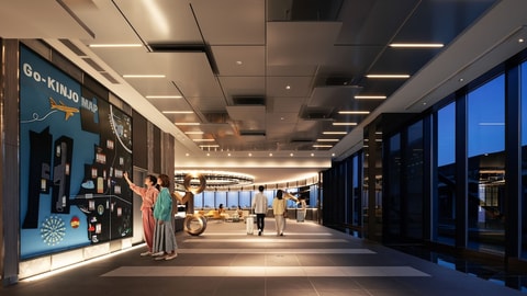 Interior entrance