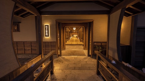 Interior entrance