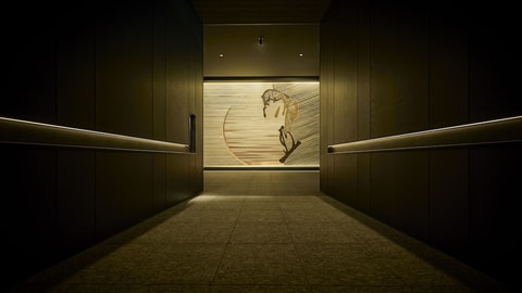 Interior entrance