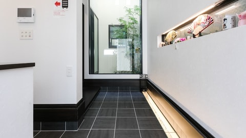 Interior entrance
