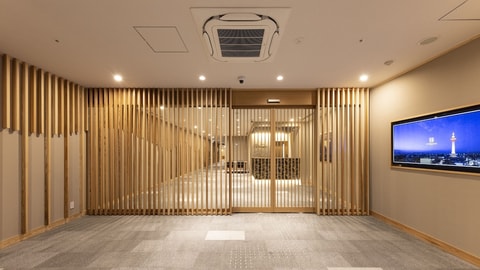 Interior entrance