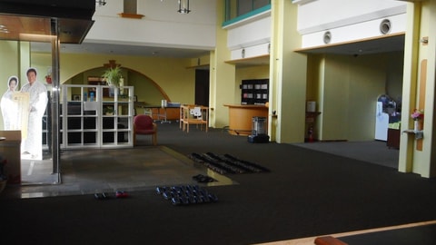 Interior entrance