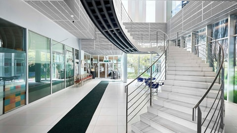 Interior entrance